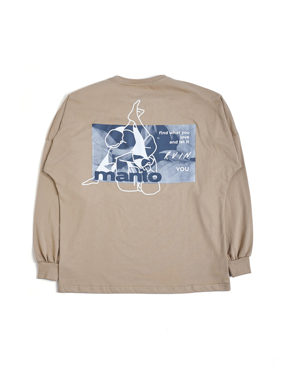 MANTO longsleeve RUIN beżowy