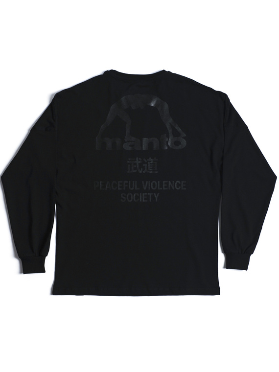 MANTO longsleeve SOCIETY OVERSIZE blackout