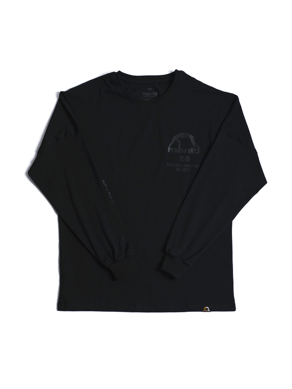 MANTO longsleeve SOCIETY OVERSIZE blackout