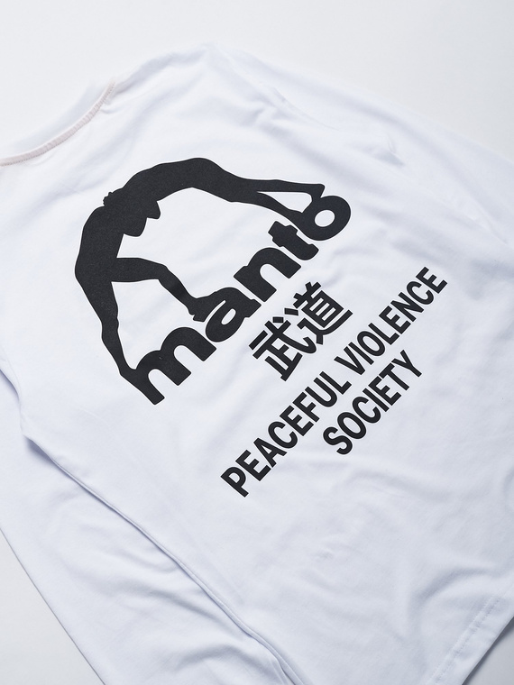 MANTO longsleeve SOCIETY biały