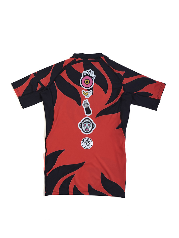 MANTO rashguard CARIBLANCO czarno-czerwony