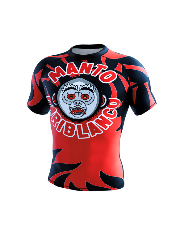 MANTO rashguard CARIBLANCO czarno-czerwony