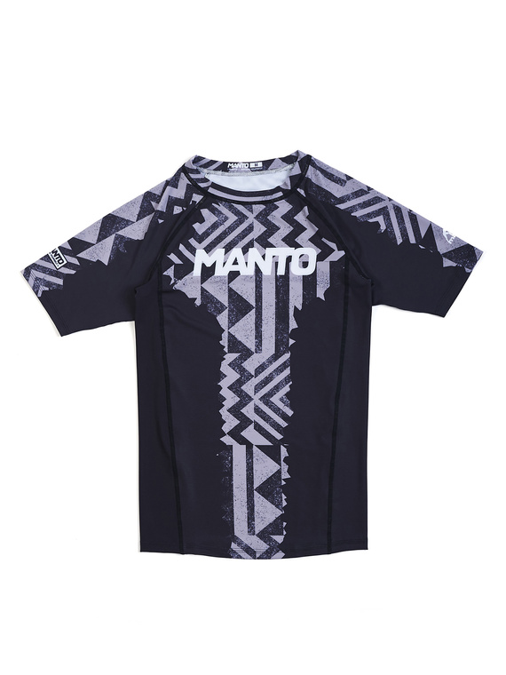 MANTO rashguard FRAGMENTS czarno-szary