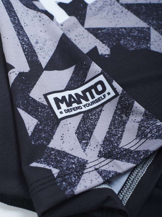 MANTO rashguard FRAGMENTS czarno-szary