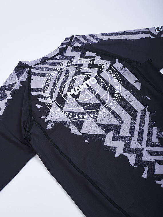 MANTO rashguard FRAGMENTS czarno-szary
