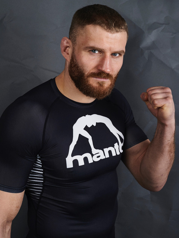 MANTO rashguard LOGO czarno-biały