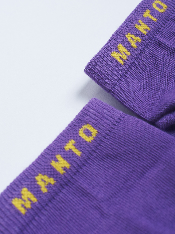 MANTO skarpety krótkie LOGO fioletowe