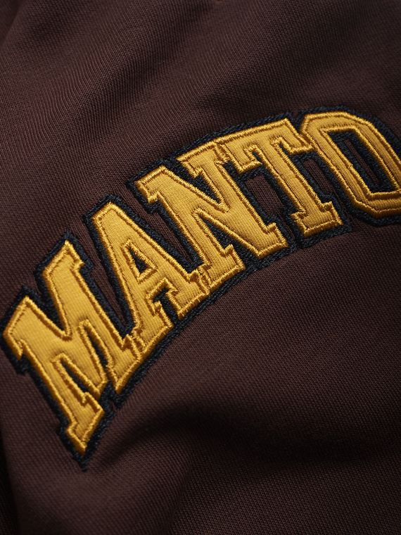 MANTO spodnie dresowe VARSITY brązowe