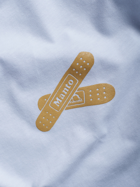 MANTO t-shirt BANDAID biały