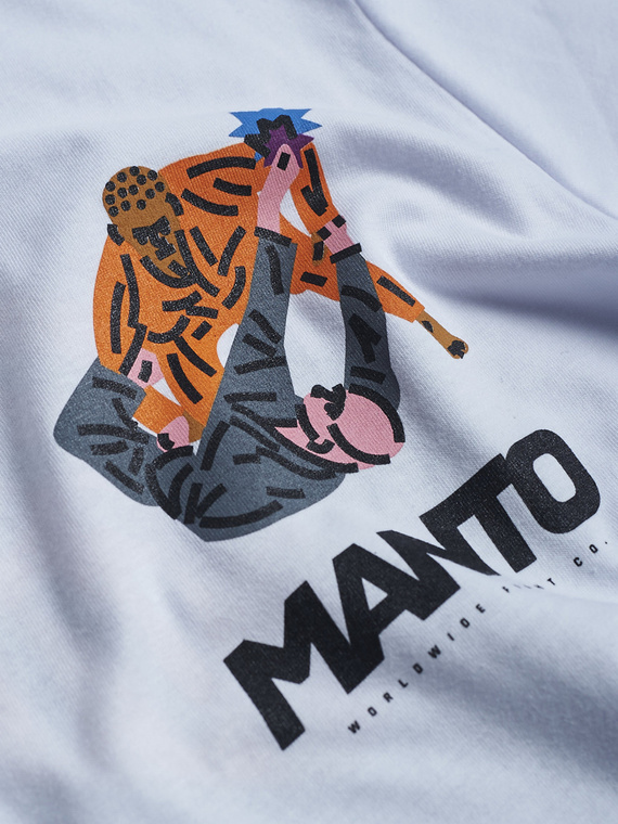 MANTO t-shirt BJJ GYM 2.0 biały