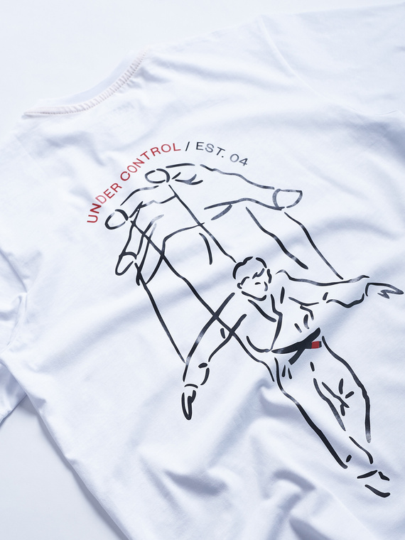 MANTO t-shirt CONTROL biały