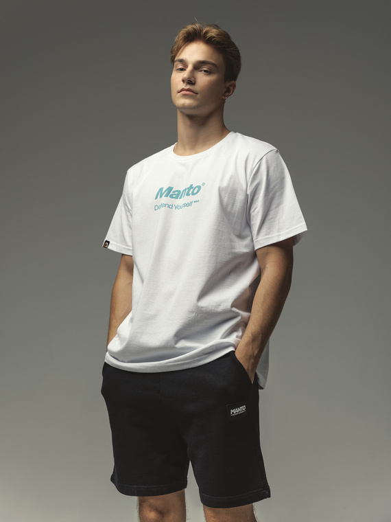 MANTO t-shirt DEFEND 23 OVERSIZE biały