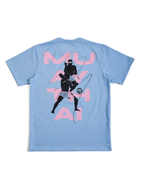 MANTO t-shirt ELBOW błękitny