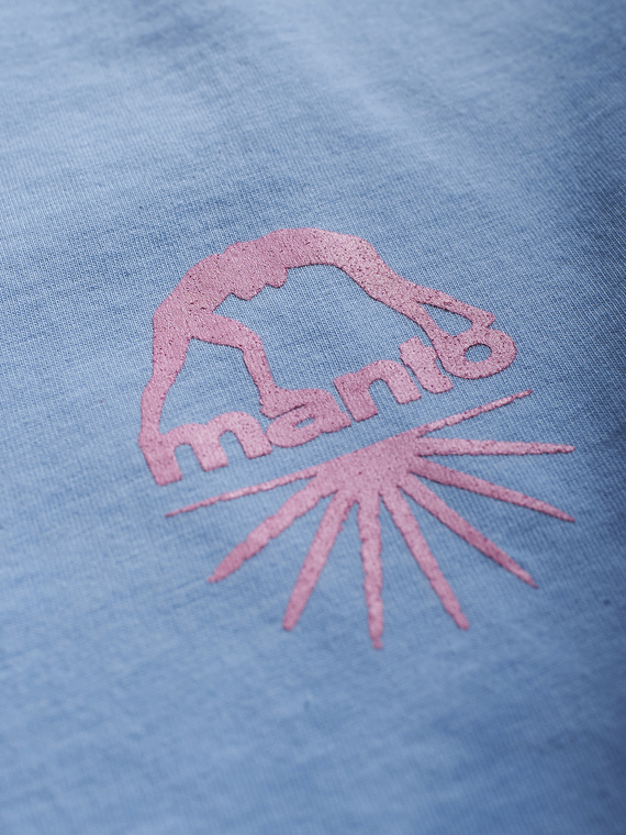 MANTO t-shirt ELBOW błękitny