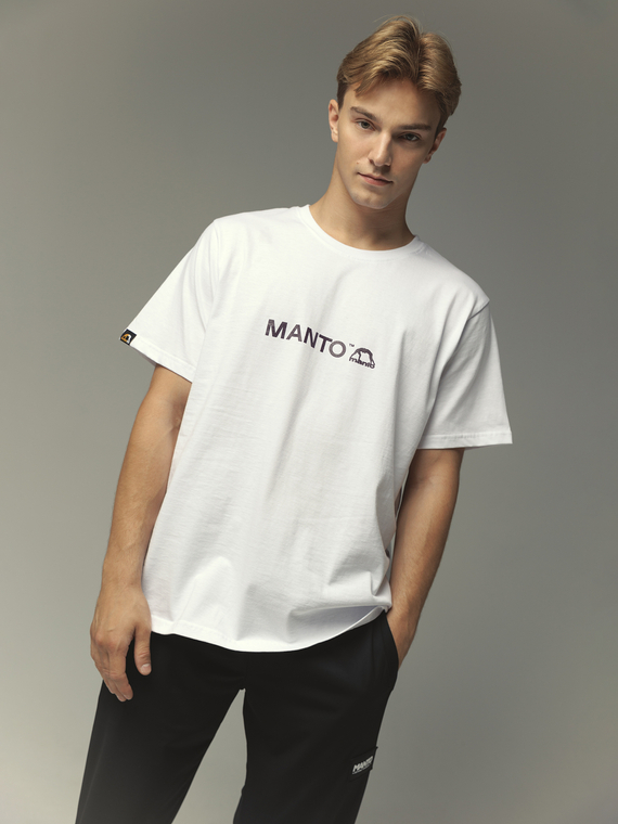 MANTO t-shirt INSANE  OVERSIZE biały