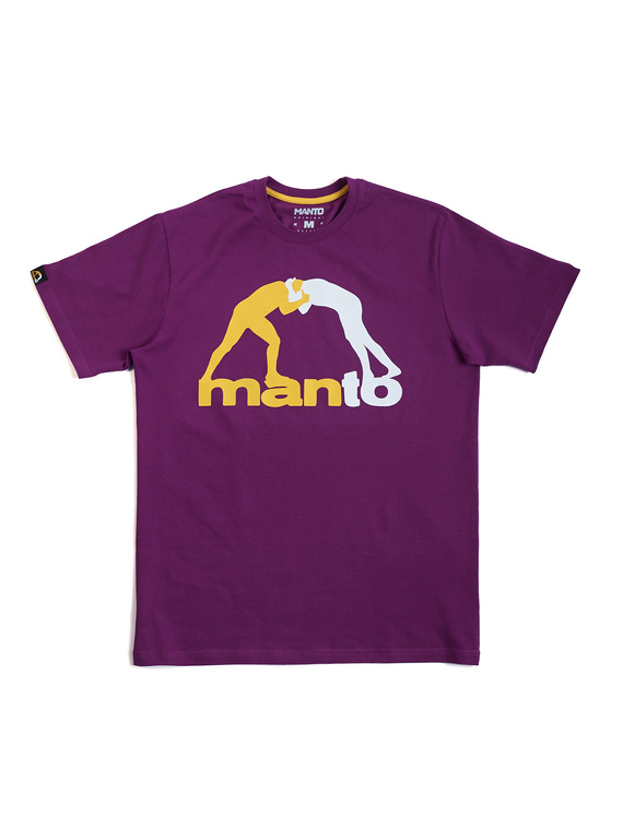 MANTO t-shirt LOGO purpurowy
