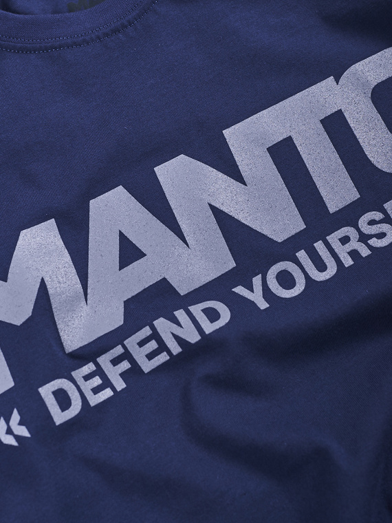 MANTO t-shirt LOGOTYPE DEFEND granatowy