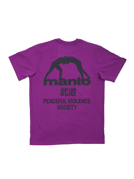 MANTO t-shirt SOCIETY purpurowy