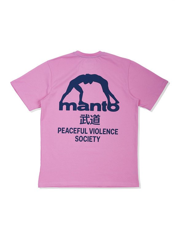 MANTO t-shirt SOCIETY różowy