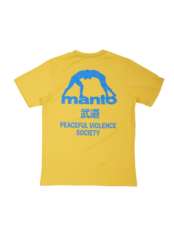 MANTO t-shirt SOCIETY żółty