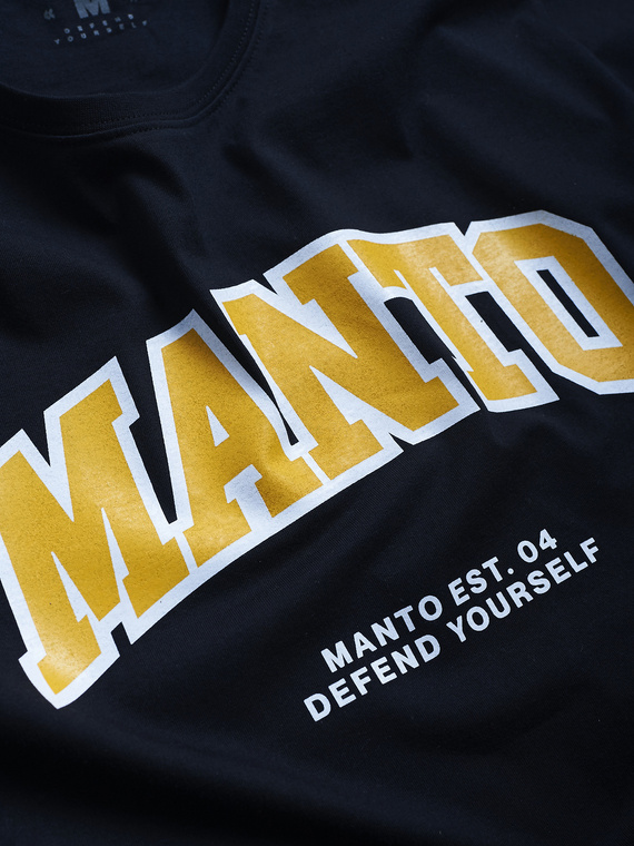 MANTO t-shirt VARSITY OVERSIZE czarny