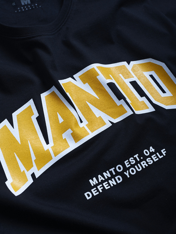 MANTO t-shirt VARSITY OVERSIZE czarny